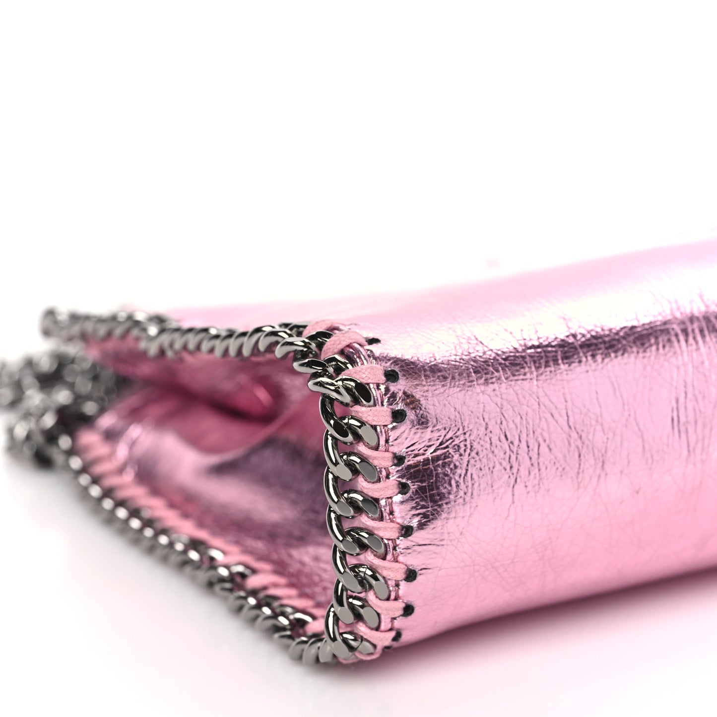 Metallic Eco Alter Nappa Tiny Falabella Tote Pink