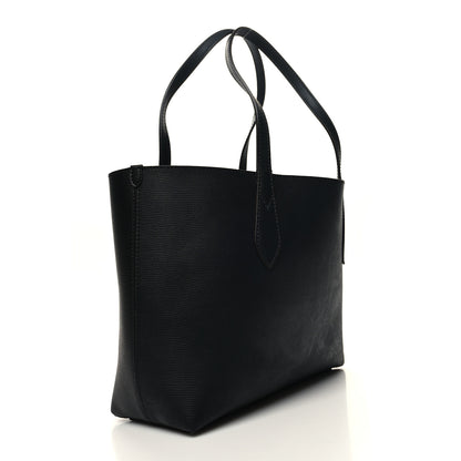 Burberry Grainy Calfskin Haymarket Check Small Reversible Tote Black 11 of 16