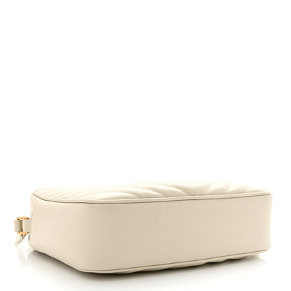 Saint Laurent Calfskin Matelasse Monogram Lou Camera Bag Crema Soft 4 of 10
