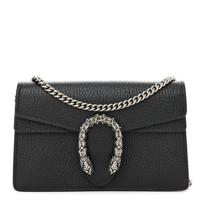 Gucci Calfskin Super Mini Dionysus Shoulder Bag Black 1 of 11