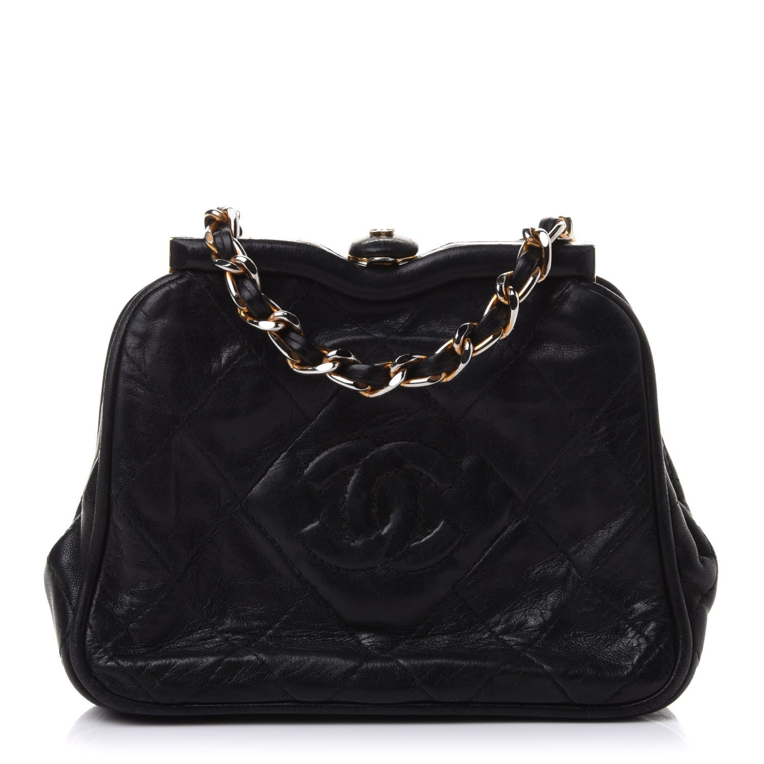 Chanel Lambskin Quilted Tassel Belt Bag Black 1 of 10