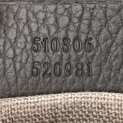 Gucci Dollar Calfskin Medium Interlocking G Top Handle Shoulder Bag Loess 7 of 10
