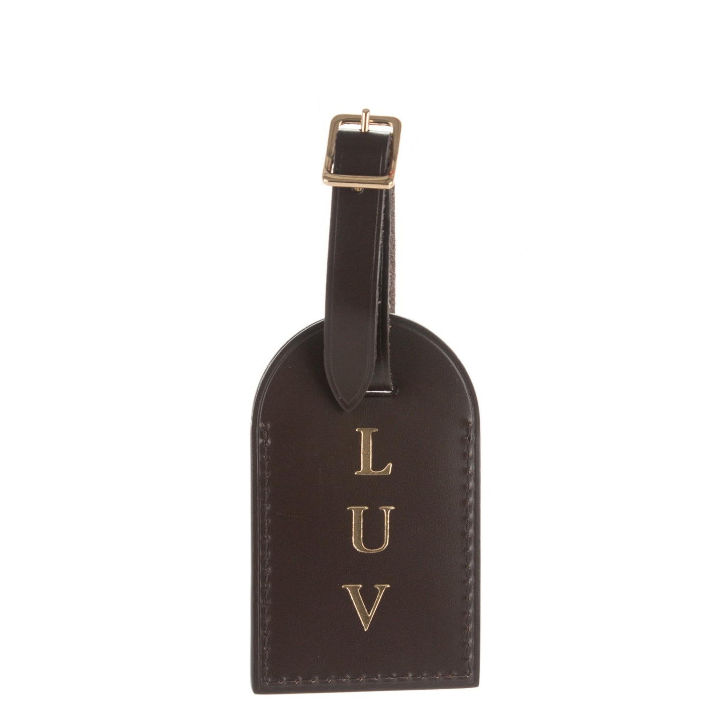 Calfskin Luggage Tag Ebene