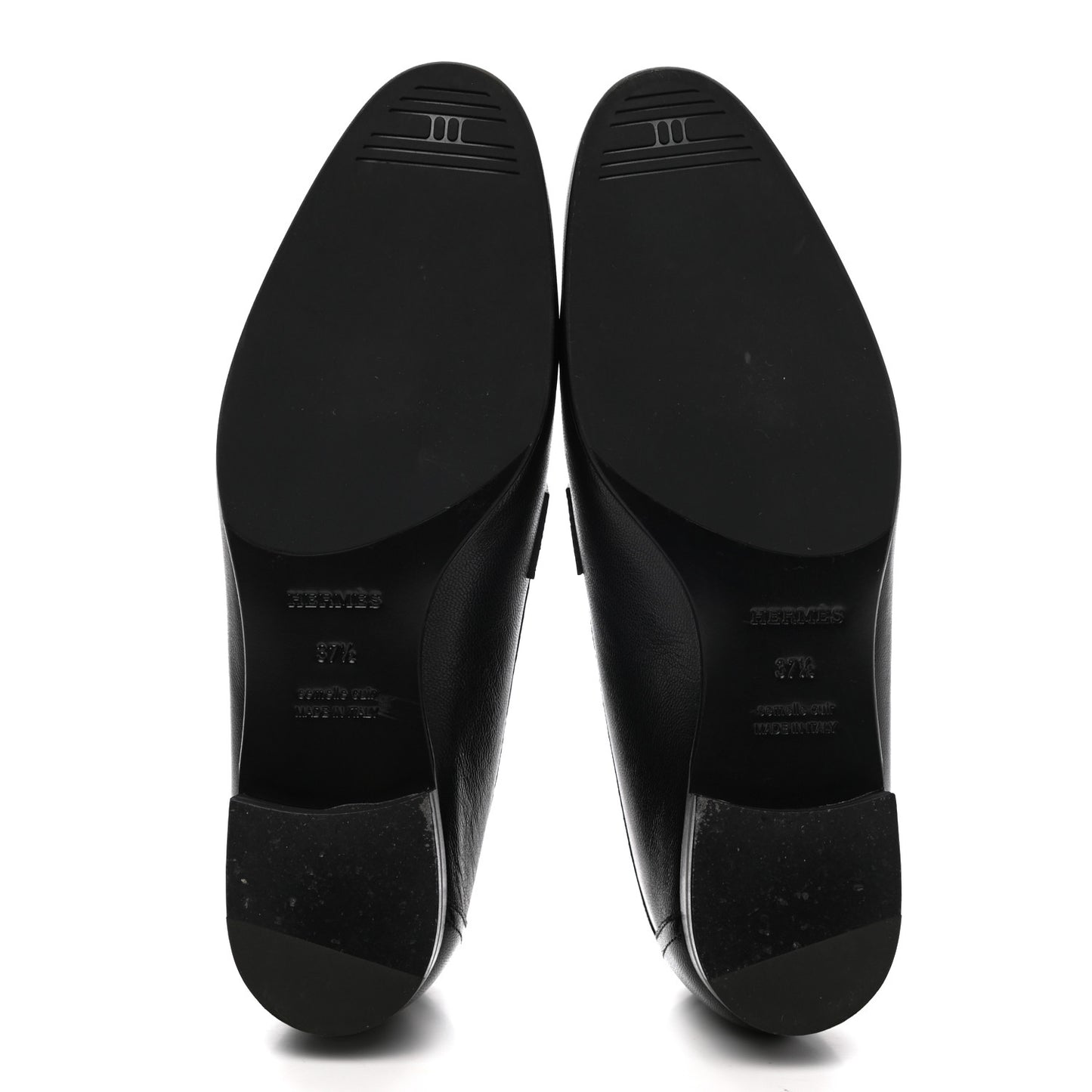 Goatskin Womens Paris Loafers 38.5 Black
