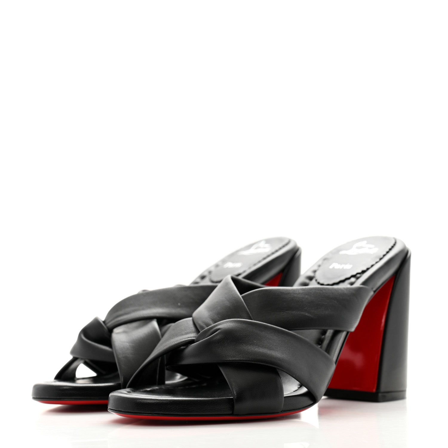 Christian Louboutin Nappa Dispo Club 85 Mule Black 4 of 9