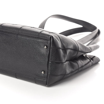 Chanel Caviar Square Stitched Tote Black 9 of 9