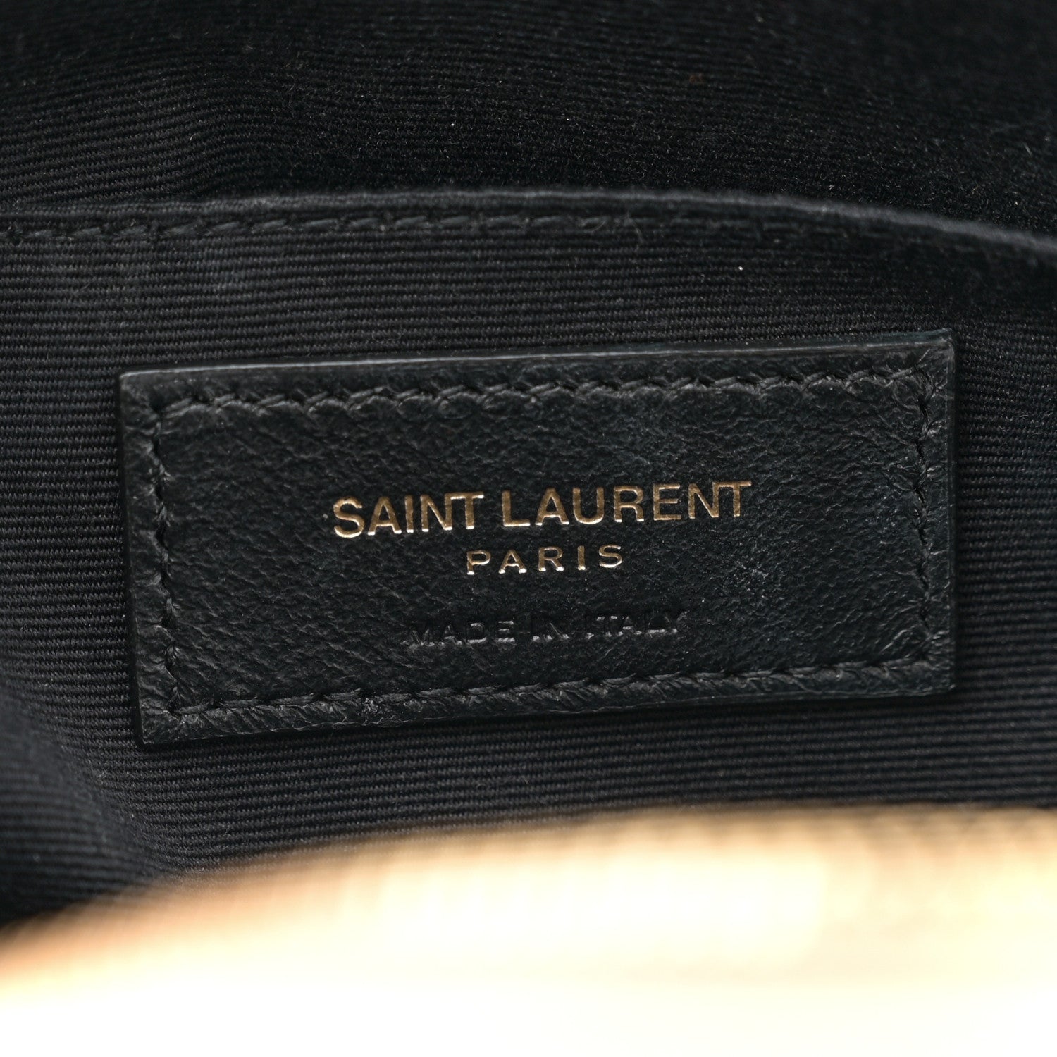Saint Laurent Calfskin Matelasse Monogram Lou Camera Bag Dark Beige 6 of 12