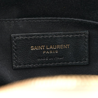 Saint Laurent Calfskin Matelasse Monogram Lou Camera Bag Dark Beige 6 of 12