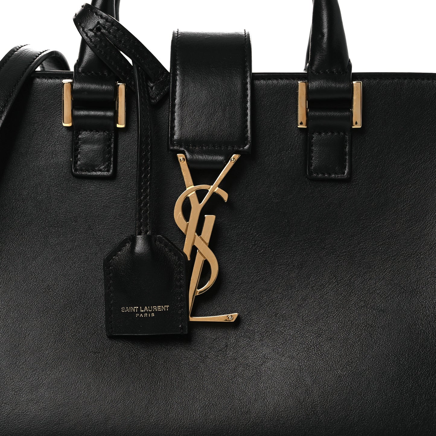 Calfskin Monogram Baby Cabas Black