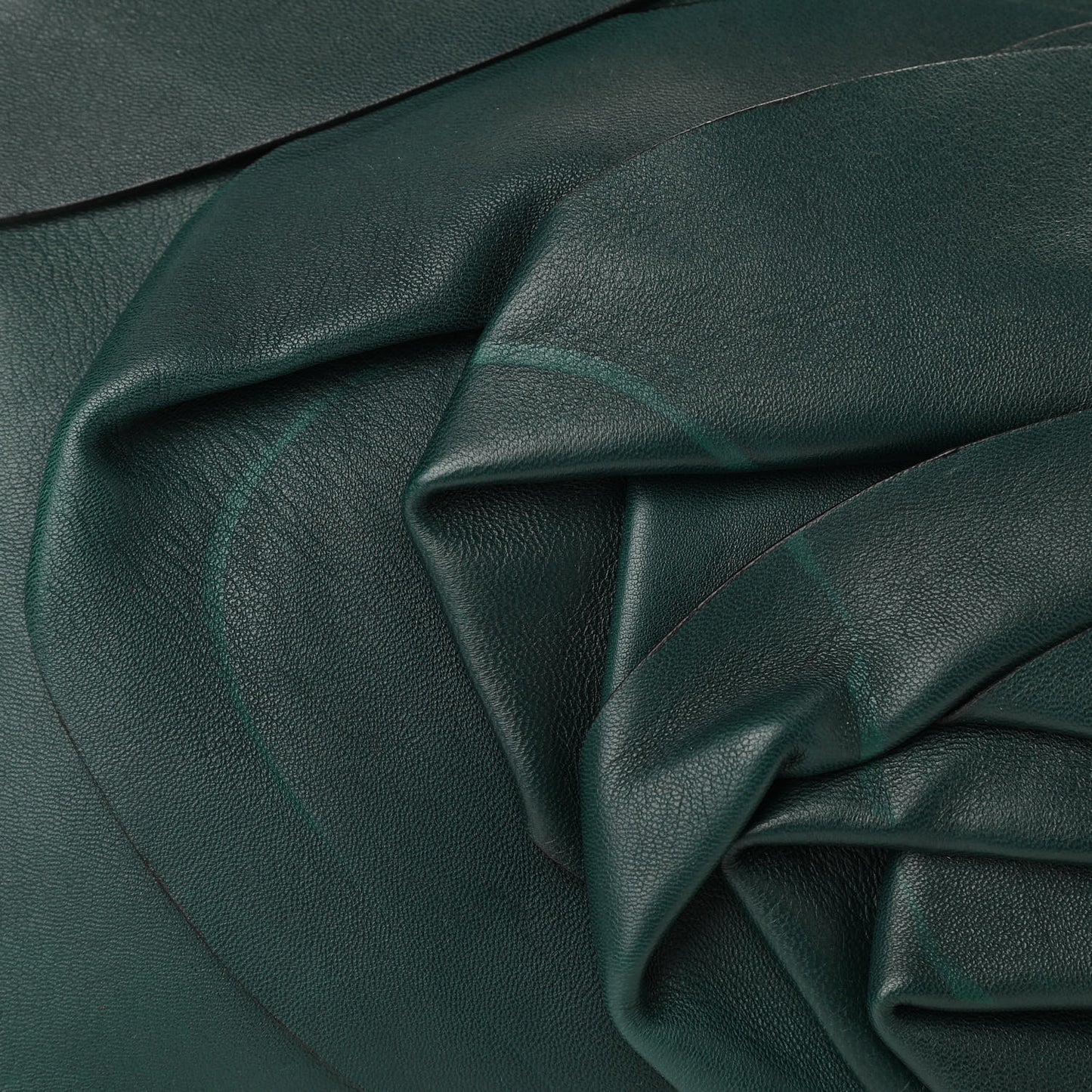 Nappa Pleated Petale Tote Green