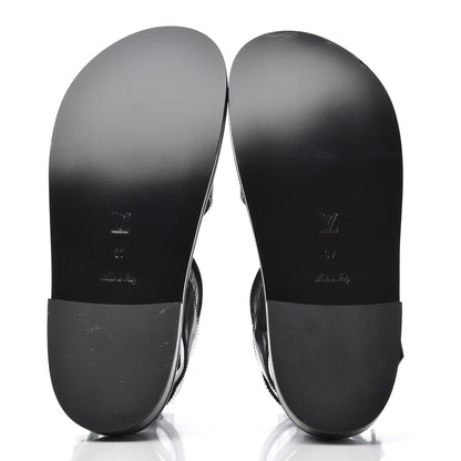 Louis Vuitton Monogram Crossroad Comfort Sandals 37 Black 5 of 13