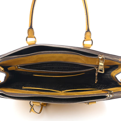 Prada Spazzolato Medium Double Zip Tote Sole Fume 5 of 17