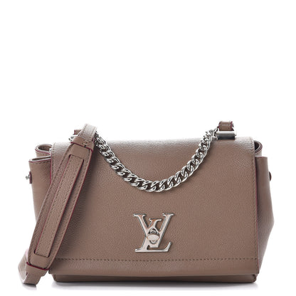 Louis Vuitton Soft Calfskin Lockme II Chain Bag BB Taupe Glace 1 of 9