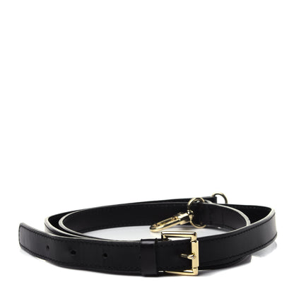 Louis Vuitton Calfskin 20mm Adjustable Shoulder Strap Black 1 of 4