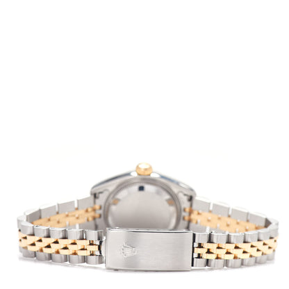 Rolex Stainless Steel 18K Yellow Gold 26mm Oyster Perpetual Datejust Watch Rhodium Roman 79173 3 of 4