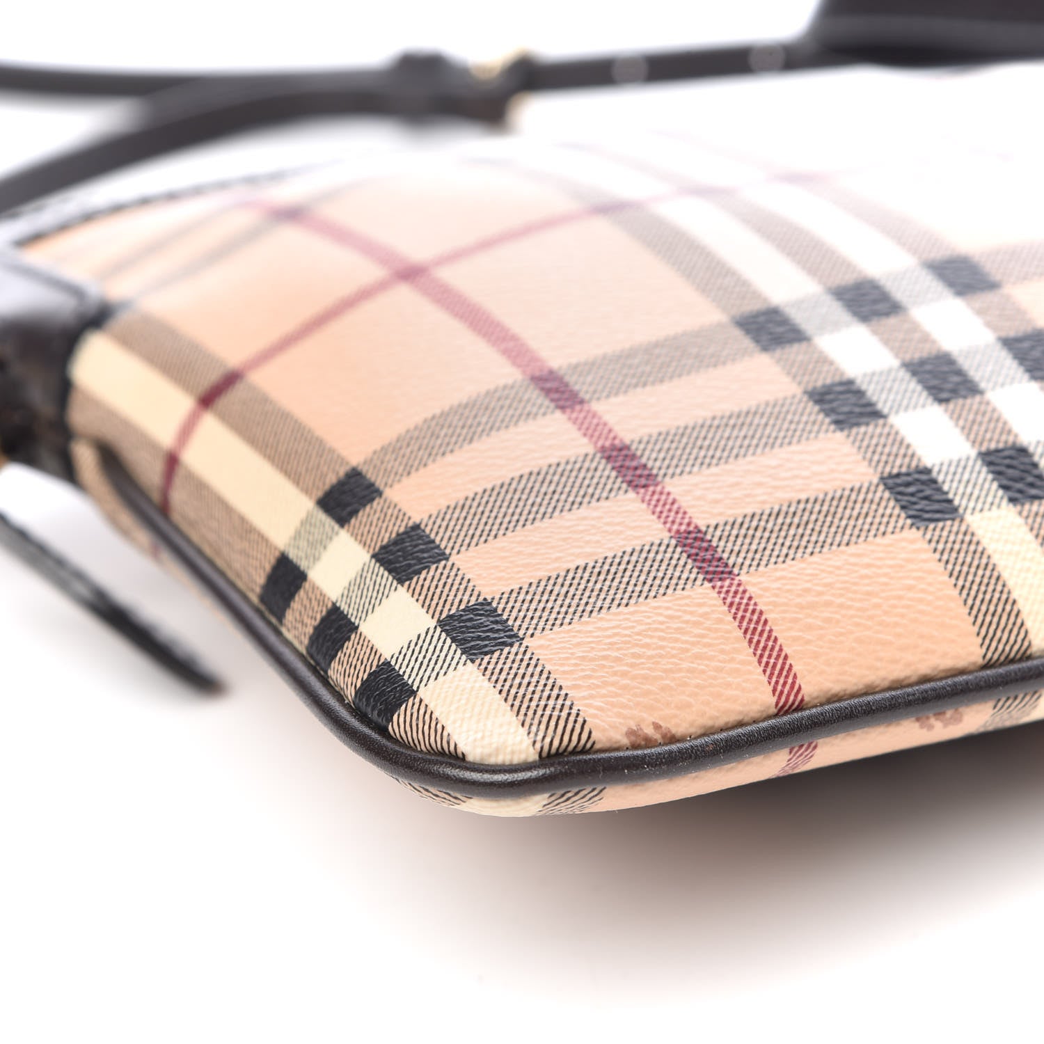 Burberry Haymarket Check Small Crossbody Bag Chocolate 9 of 10
