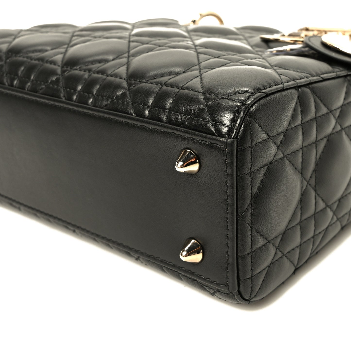 Lambskin Cannage Small My ABCDior Lady Dior Black