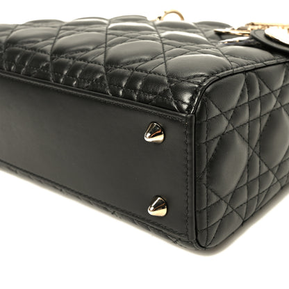 Christian Dior Lambskin Cannage Small My ABCDior Lady Dior Black 9 of 9