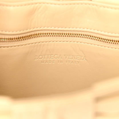 Bottega Veneta Calfskin Intreccio Plisse Cassette Crossbody Bag Porridge 6 of 10