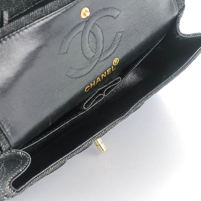 Chanel Denim Quilted Small Double Flap Black 8 of 9