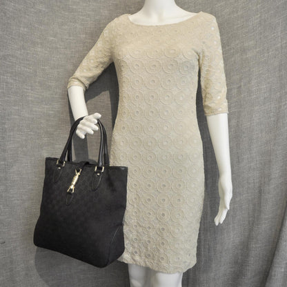 Gucci Monogram Piston Tote Black 2 of 8
