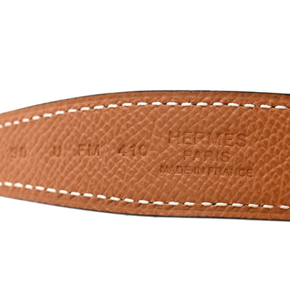 Hermes Swift Epsom 24mm Mini H Belt 90 36 Black Gold 5 of 7