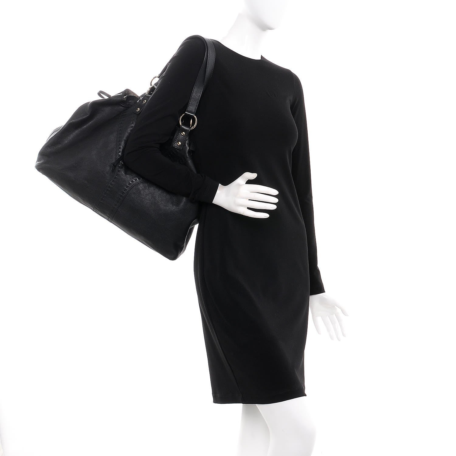Saint Laurent Calfskin Reversible Double Sac Y Tote Bronze Black 2 of 8