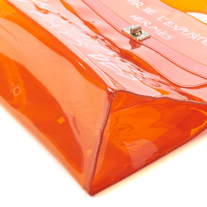 Hermes Vinyl Souvenir De L'Exposition Kelly Orange 4 of 8