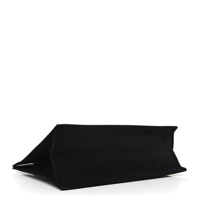 Saint Laurent Linen Calfskin Rive Gauche Tote Black 4 of 12