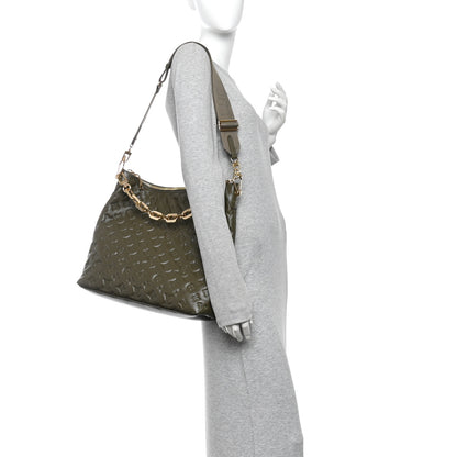 Louis Vuitton Calfskin Embossed Monogram Coussin Hobo Dark Kaki 2 of 9