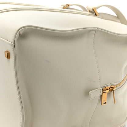 Saint Laurent Calfskin Commuter Duffle White 15 of 16