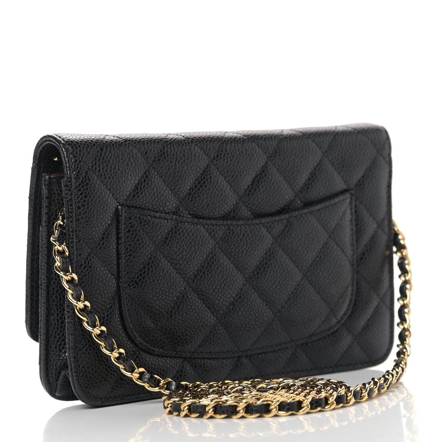 Chanel Caviar Quilted Wallet On Chain WOC Black 3 of 12