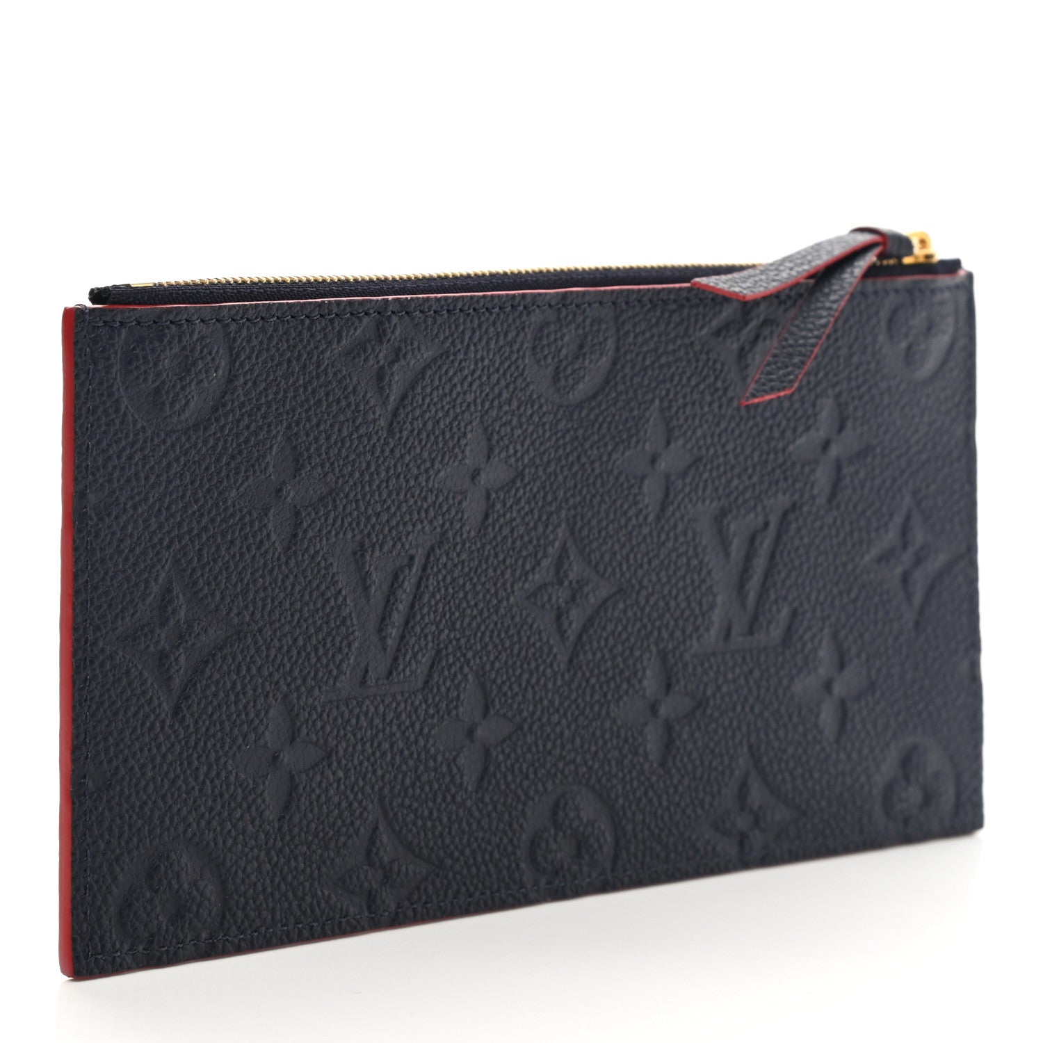Louis Vuitton Empreinte Felicie Chain Wallet Zippered Insert Marine Rouge 3 of 6