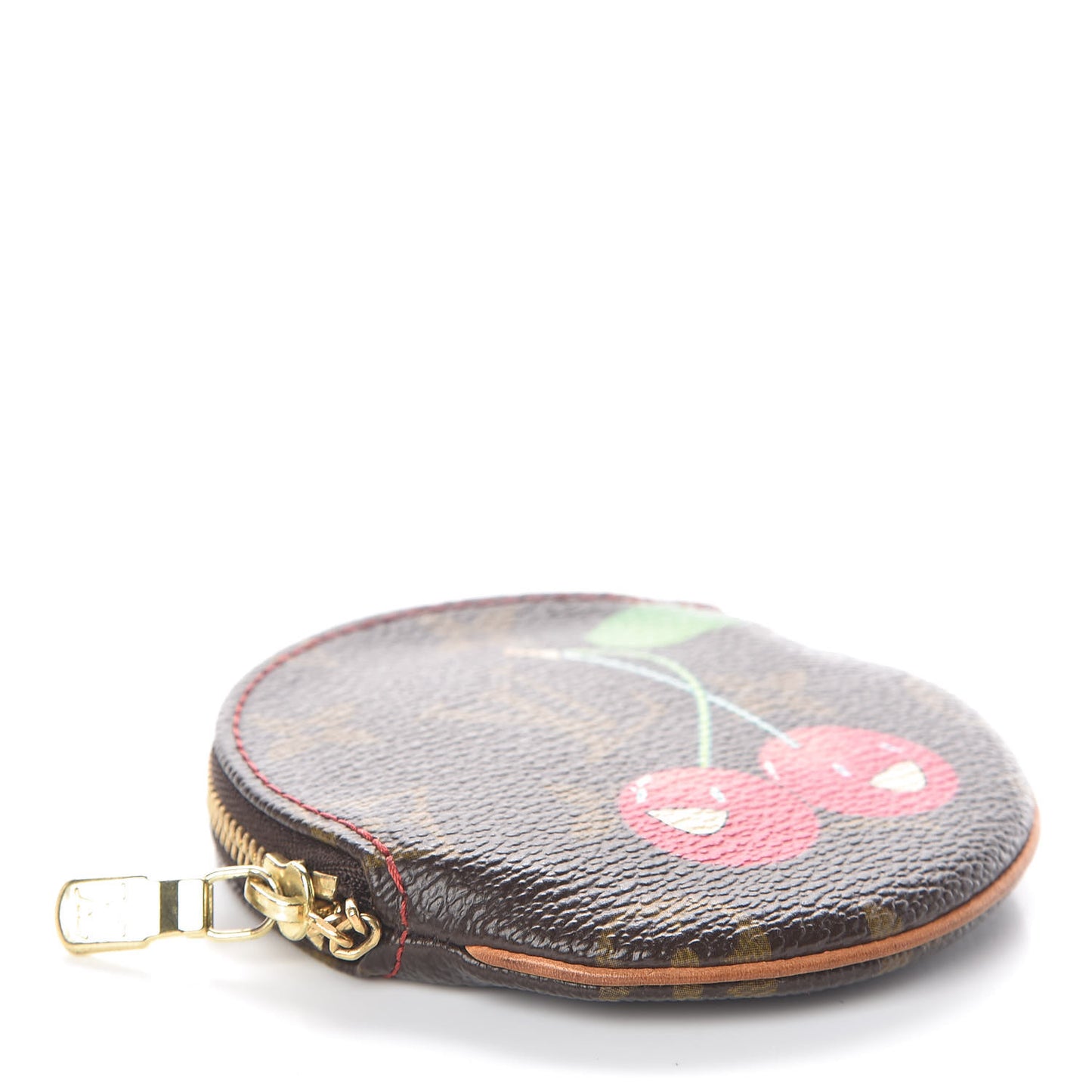 Monogram Cerises Round Coin Purse