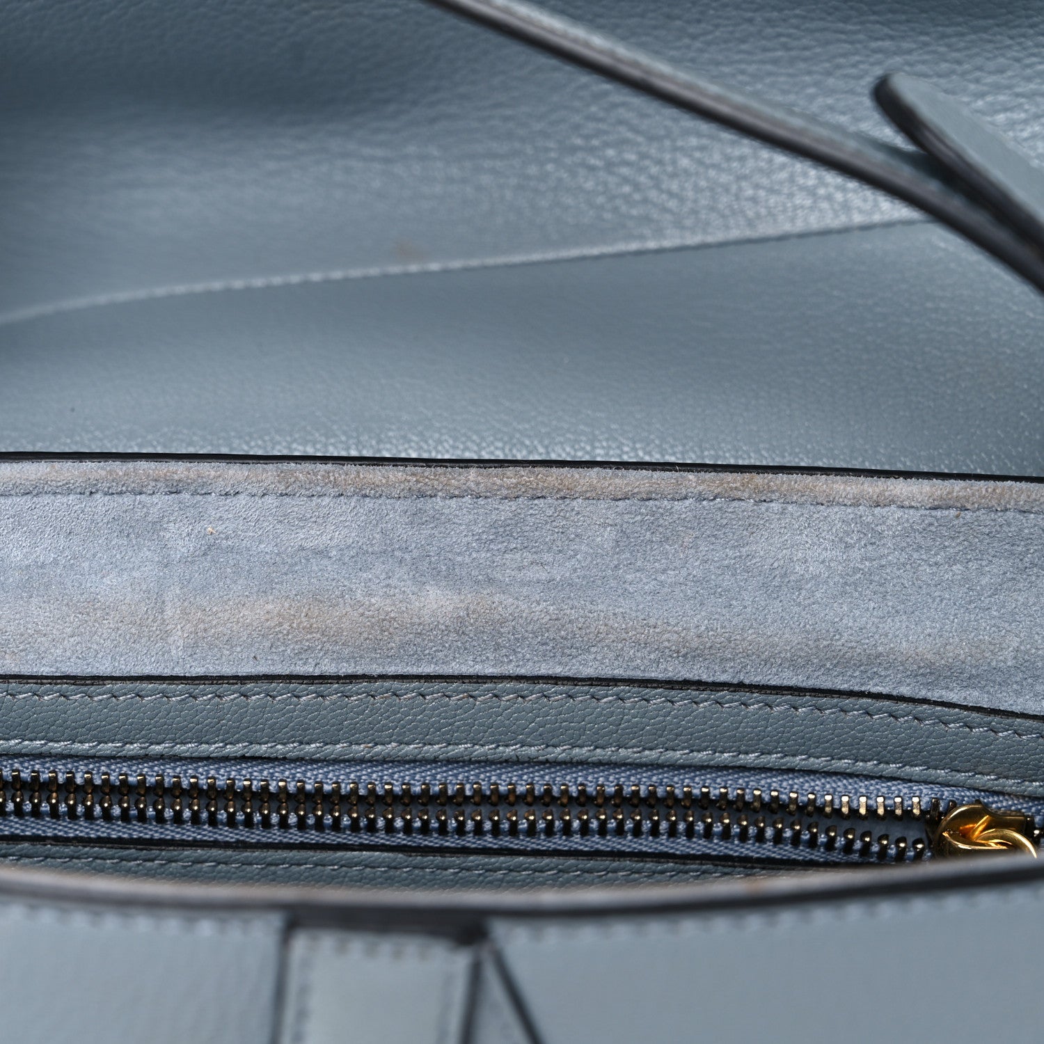 Christian Dior Shiny Goatskin Saddle Bag Cloud Blue 18 of 29