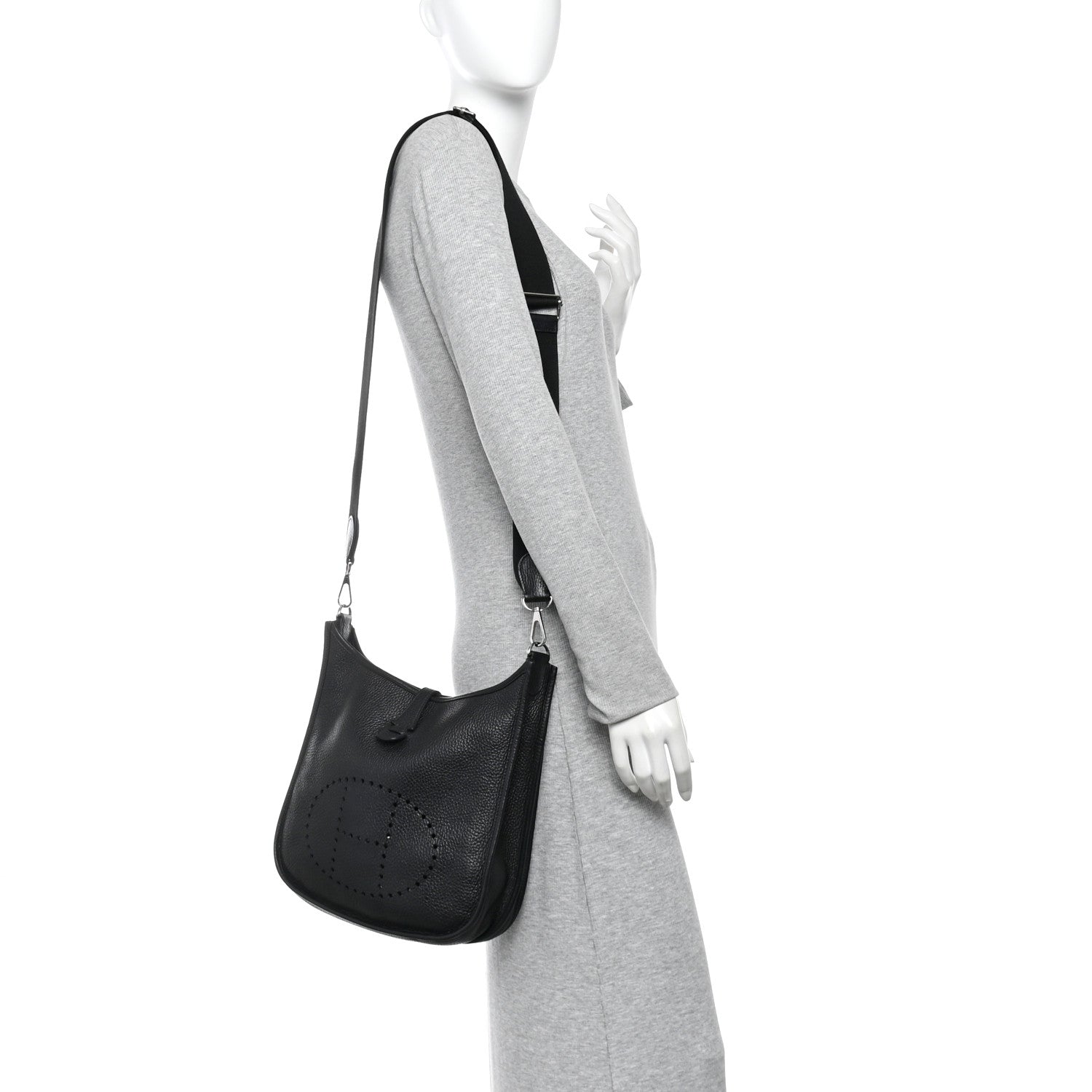 Hermes Taurillon Clemence Evelyne III PM Black 2 of 11