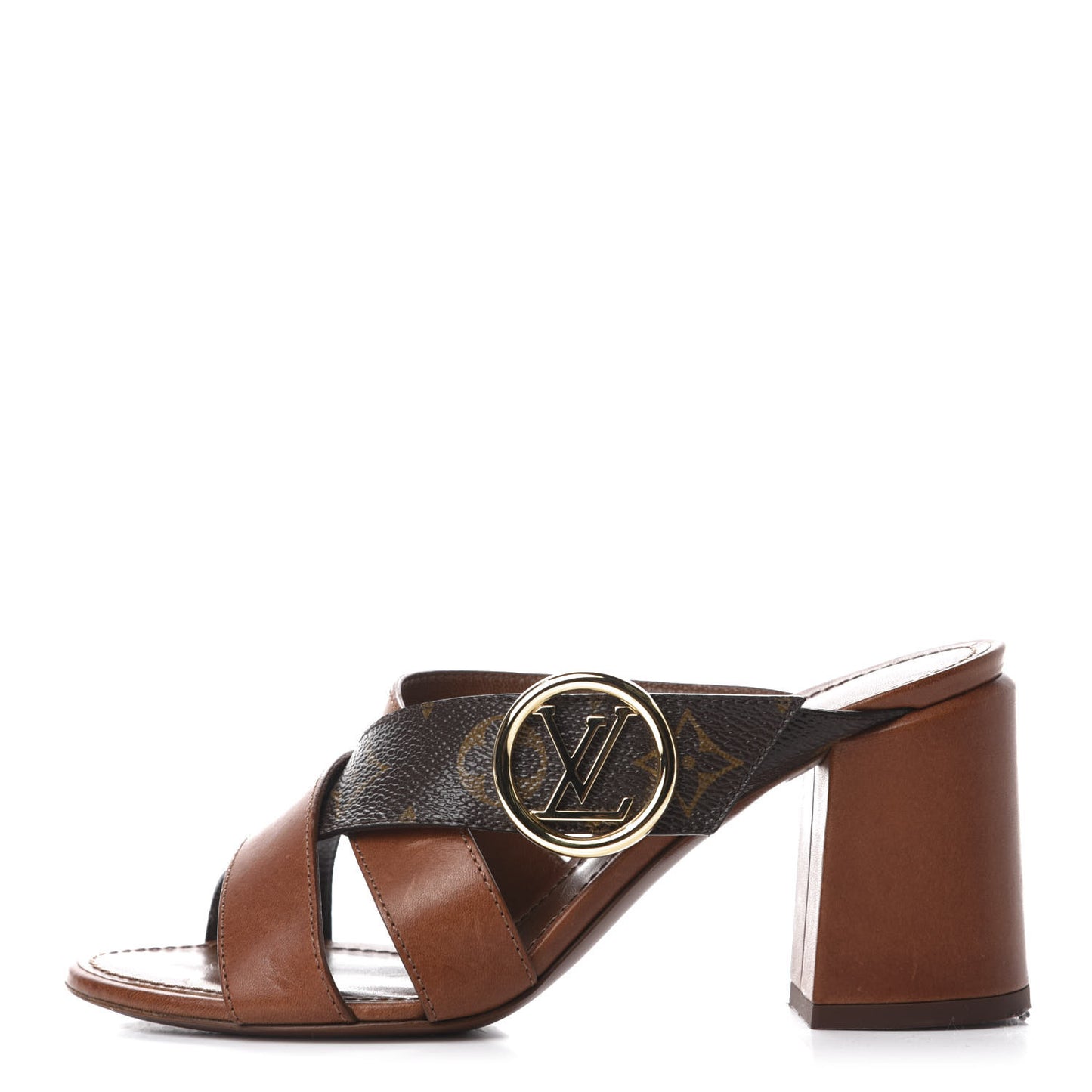 Monogram Horizon Mules 36 Cognac Brown