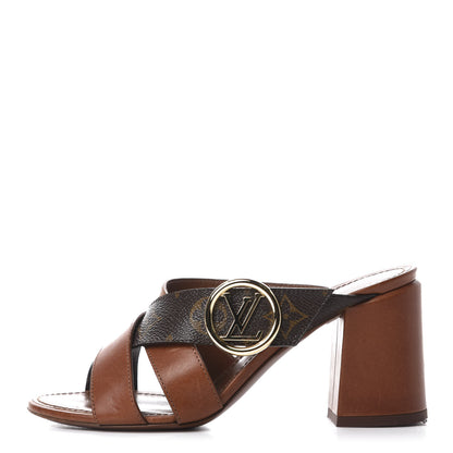 Louis Vuitton Monogram Horizon Mules 36 Cognac Brown 1 of 13