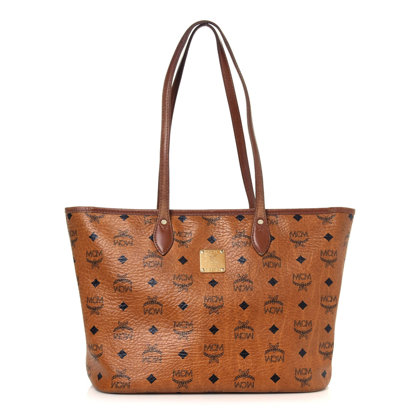 Visetos Dog Bone Shopper Tote Cognac