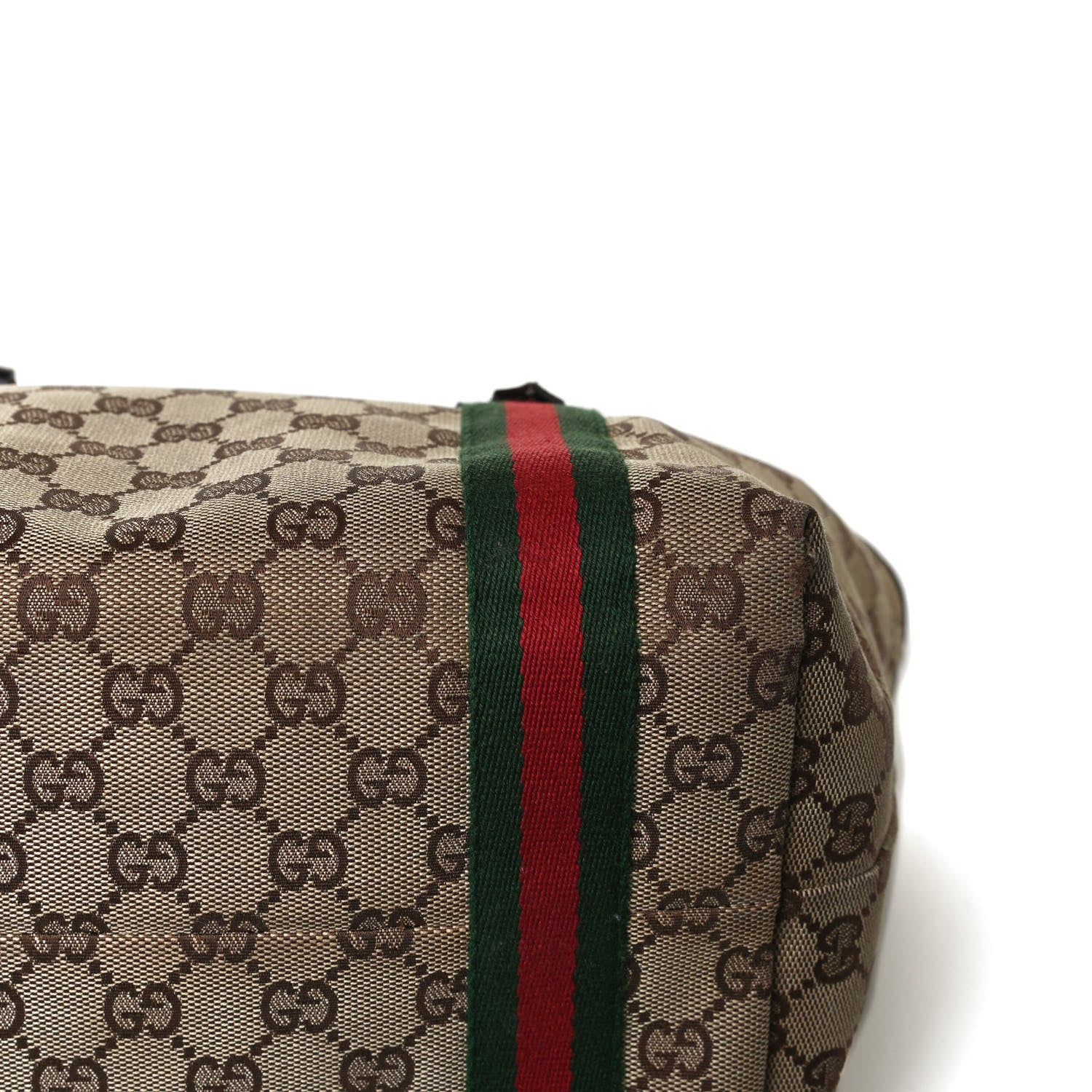 Gucci Monogram Medium Jolicoeur Tote Dark Brown 18 of 20
