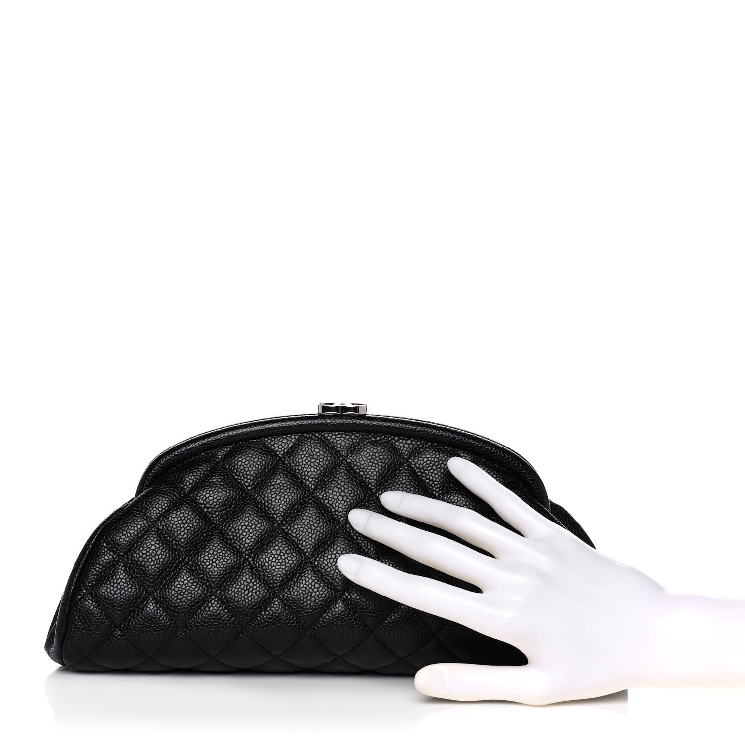 Chanel Caviar Quilted Timeless Clutch Black 2 of 10