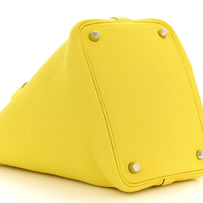 Hermes Taurillon Clemence Picotin Lock 18 PM Lime 9 of 10
