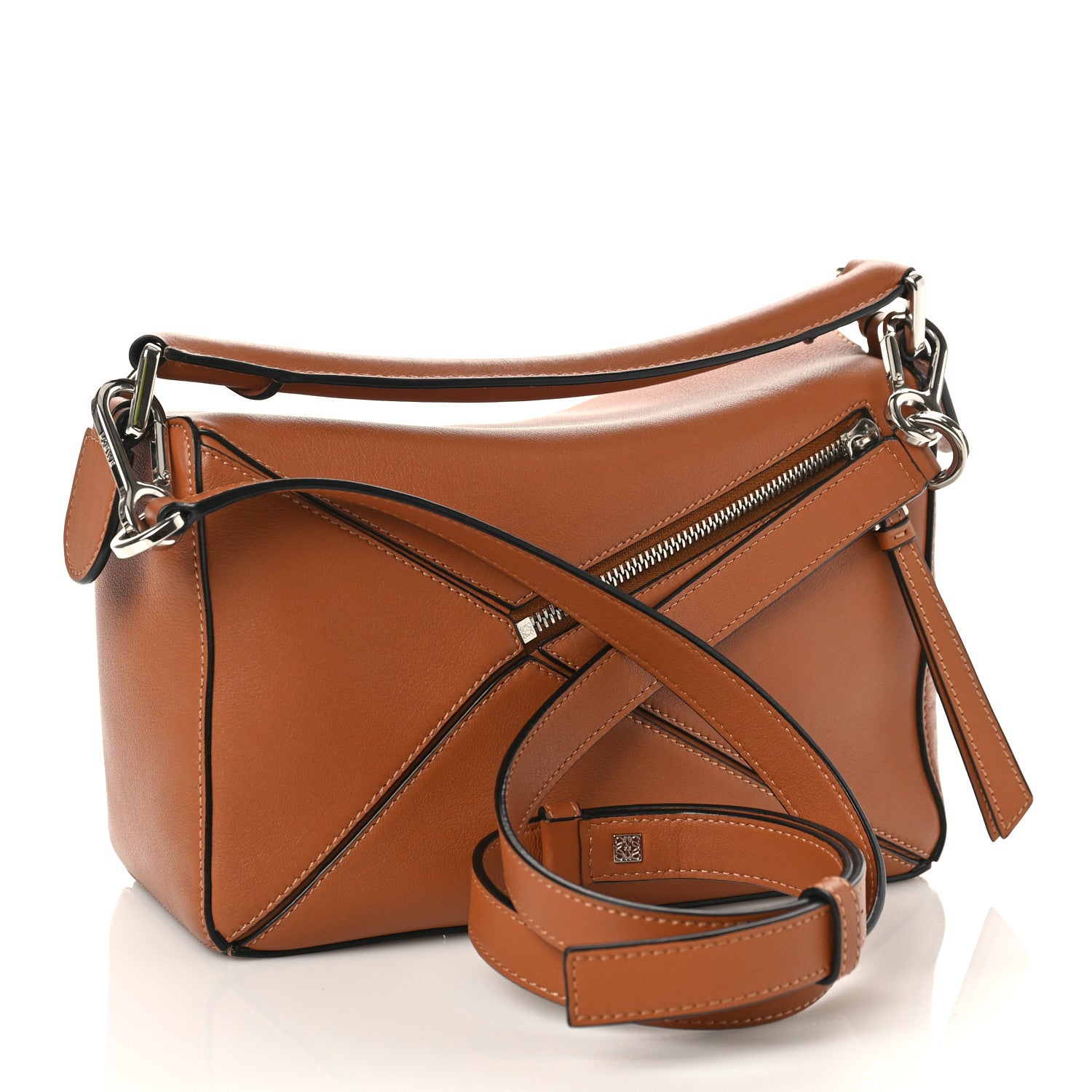 Loewe Calfskin Small Puzzle Bag Tan 3 of 8