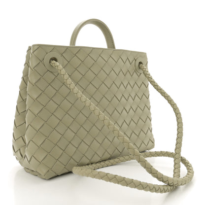 Bottega Veneta Nappa Intrecciato Small Andiamo Shoulder Bag Travertine 3 of 9