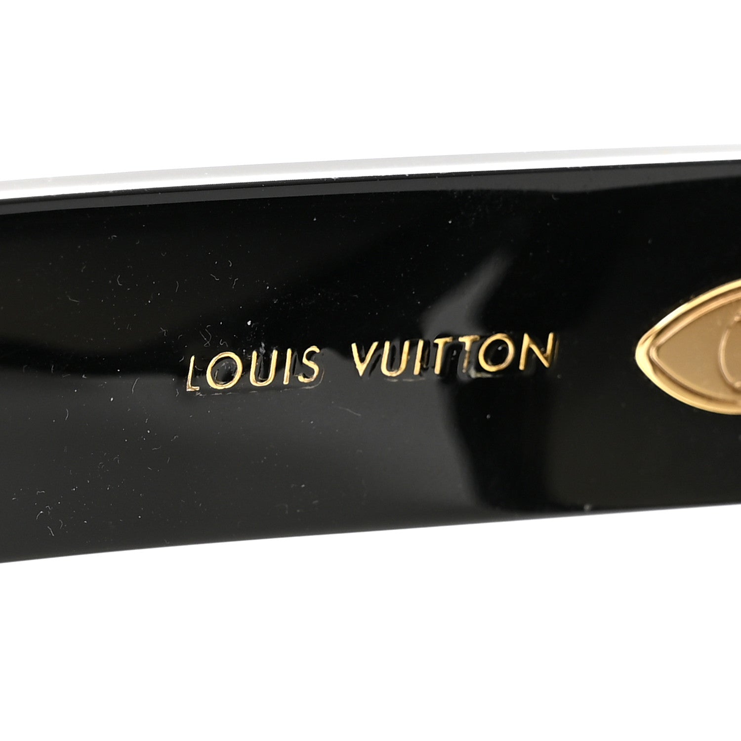Louis Vuitton Acetate LV Empreinte Round Sunglasses Z1607W Black 5 of 6
