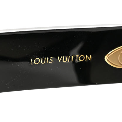 Louis Vuitton Acetate LV Empreinte Round Sunglasses Z1607W Black 5 of 6