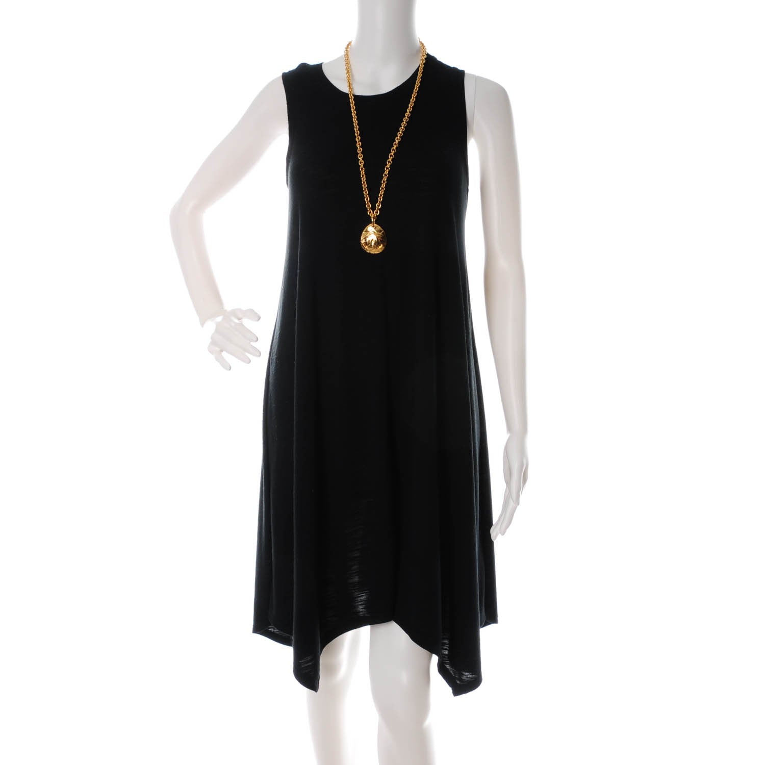 Chanel CC Pendant Necklace Gold 2 of 5
