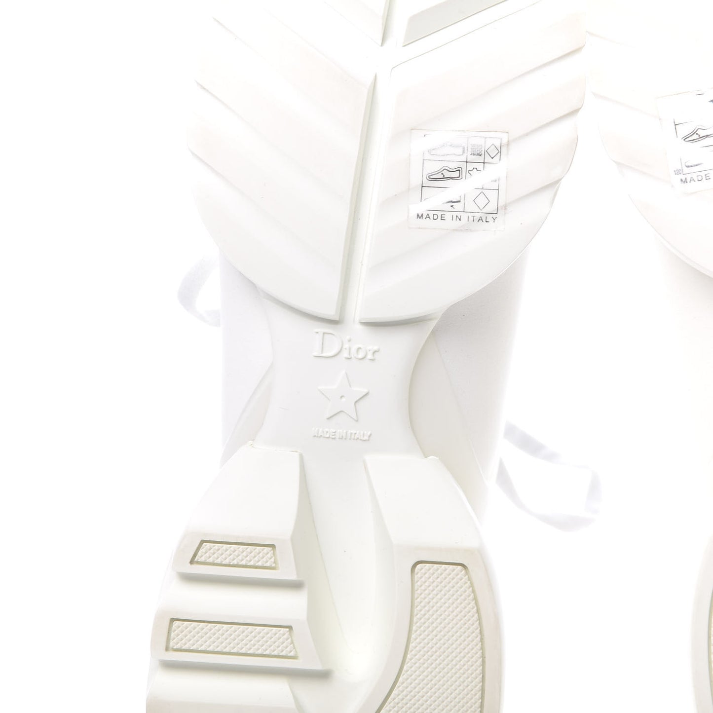 Technical Fabric Rubber Womens D-Connect Sneakers 39 White