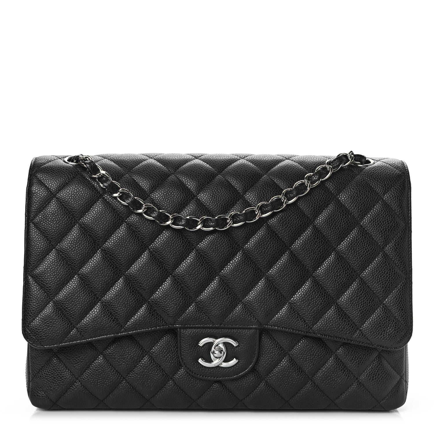 Chanel Caviar Quilted Maxi Single Flap Black 1 of 10