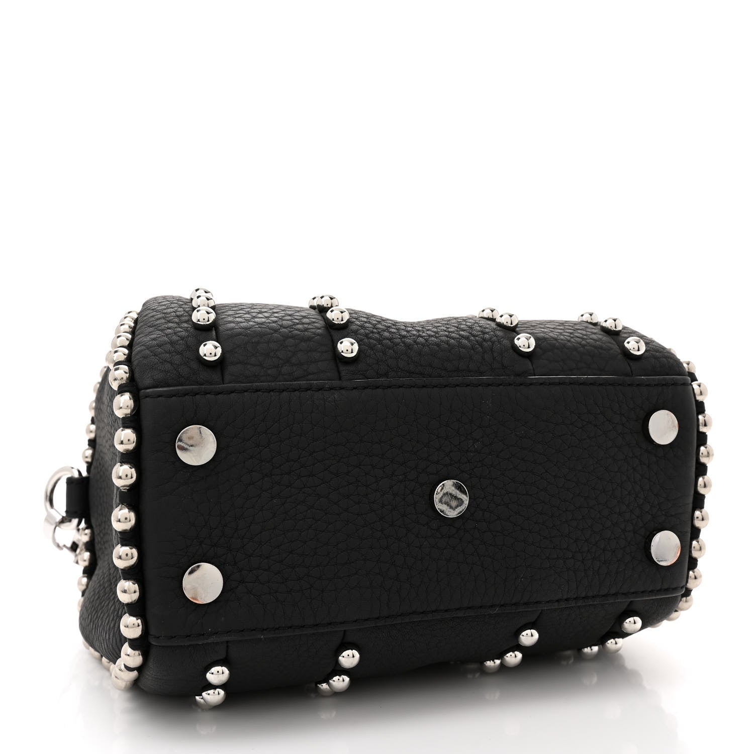 Alexander Wang Calfskin Studded Mini Rockie Matte Black Rhodium Hardware 4 of 10